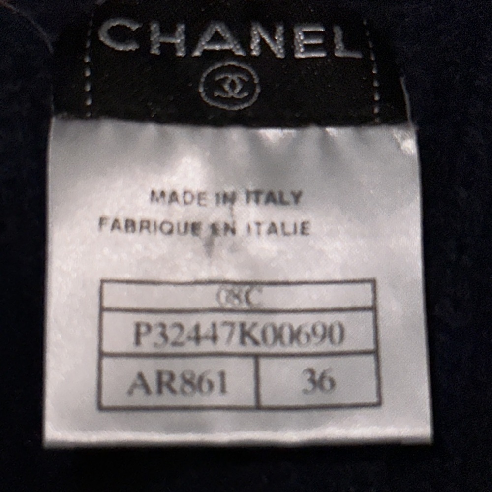 Chanel Vintage 2008 Sweater Dress Bow tie 36 - Picture 6 of 10